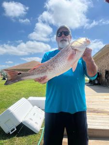 Angler fishing with a rod in Texas