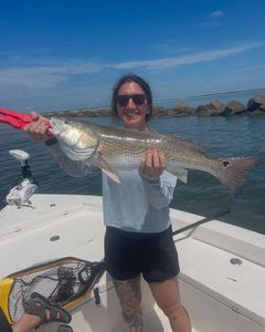 A redfish caught while fishing in St. Marys