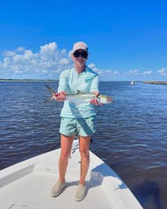 Angler with a Spanish mackerel catch in St. Marys