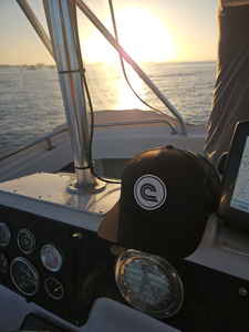 Clear skies set the stage for an epic deep sea trolling expedition!