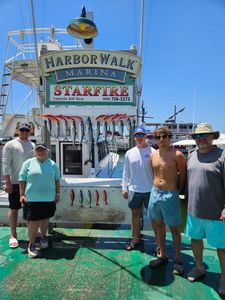 Destin fishing charter with Red Snapper and Mackerel catch