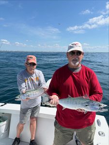 Two Atlantic bonito caught while fishing in Morehead City NC waters