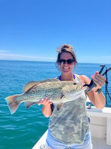 Gag grouper caught fishing in Morehead City NC waters