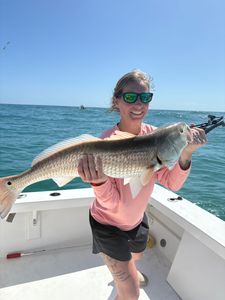 Redfish caught while fishing in Morehead City NC waters from boat