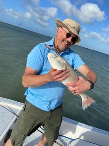 Lone angler fishing in Texas