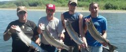 4 anglers fishing in Chehalis