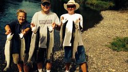 5 Coho Salmon, fishing in Chehalis