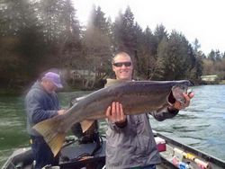 Fishing in Chehalis with a 39-inch catch