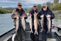 Coho Salmon and Silver carp caught by 3 anglers in Chehalis