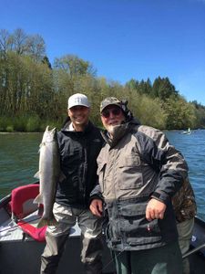 Image of a 22-inch rainbow trout caught while fishing in WA