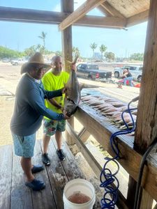Three people on a fishing tour in Florida