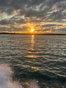 Perfect evening conditions for deep sea jigging and trolling at Key Biscayne.
