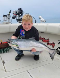 Salmon Fishing Thrills In Lake Saint Claire