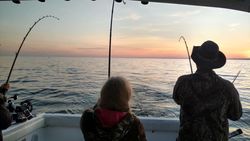 Manistee fishing scene