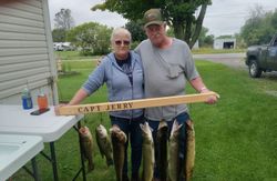 Largemouth bass and northern pike caught while fishing in NY