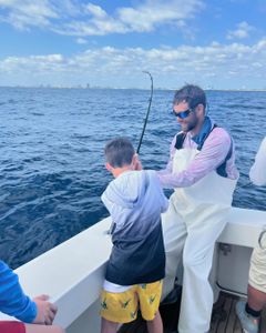 Angler fishing in Palm Beach Shores