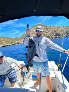 A person fishing in Cabo Rojo
