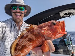 One person fishing in Cabo Rojo