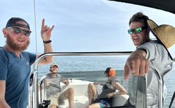 Three people enjoying outdoor water sports activities in Cabo Rojo