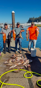 Great day on the water at Winchester Bay! Clear skies made for perfect fishing conditions.