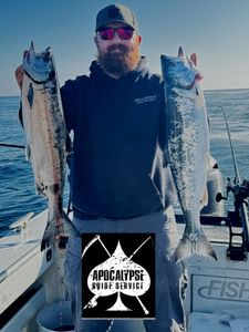 Two big 22-inch fish caught while fishing and touring in OR