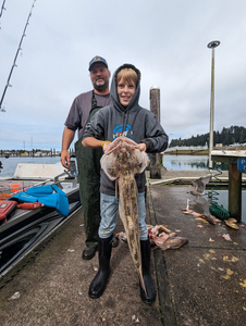 Nice lingcod pulled from the waters around Roseburg! Great day on the water despite the mixed weather.