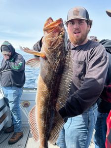 Lingcod fish caught during fishing tour in OR