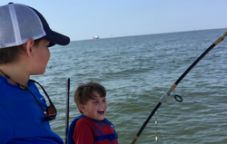 Two people fishing in Alabama