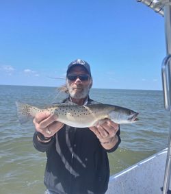 Speckled trout caught while fishing in Fort Morgan Alabama waters