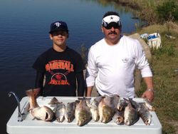 Two anglers fishing in Texas