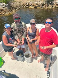 Fishing trip in Old Town FL showing fresh catch displayed on boat deck