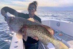 Gag grouper fish caught while fishing in FL