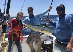 Three people fishing in Florida