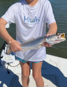 Spotted weakfish caught while fishing in FL