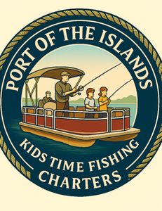 Three people enjoying a fishing tour in Florida