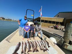 7 redfish caught in Port O'Connor