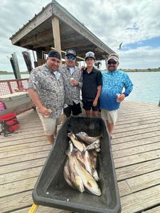 4 people fishing in TX