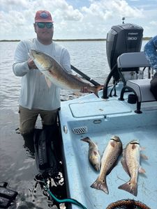 4 redfish caught in Port O'Connor