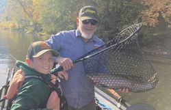 Big rainbow trout catch!
