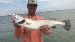 Hooked a Large Sea Trout in Aransas Pass, TX