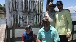 Three people fishing in Texas