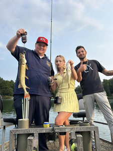 Two Alligator Gar fish caught while fishing in MI