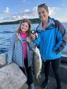A lake trout caught while fishing in Elk Rapids