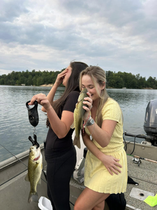 Two largemouth bass caught in Elk Rapids