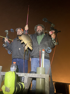 Two people fishing in Michigan