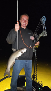 Gafftopsail sea catfish, 17 inches, caught in Elk Rapids