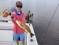 Angler with fishing rod in Florida