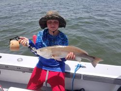 Image of a 23-inch redfish caught while fishing in Florida