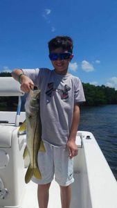 A single snook fish caught during a fishing trip in Florida
