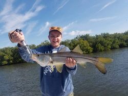 Snook fish caught during fishing tour in Florida